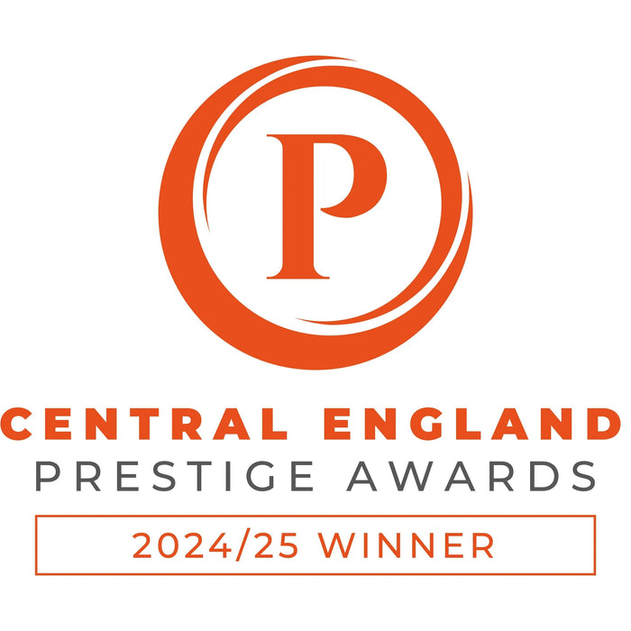 Central England Prestige Awards 2024/25 Winner orange logo on white background