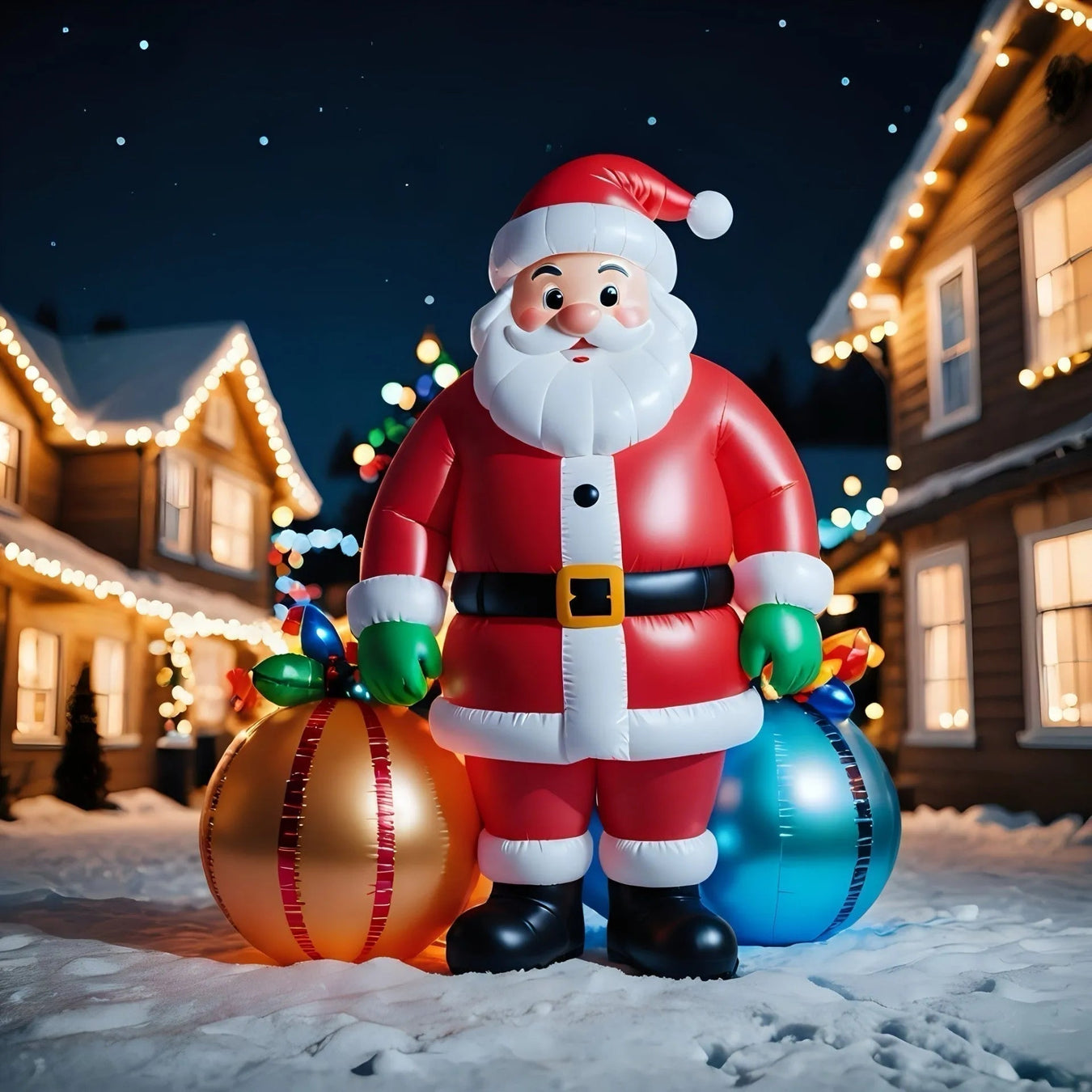 A picture of an Inflatable Santa - Christmas Inflatables Collection - Little and Giant Explorers