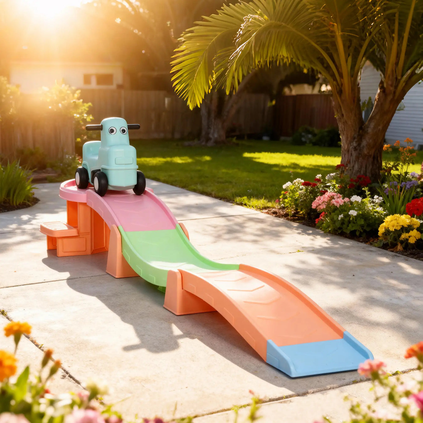 Four-Piece Ride on Kids Roller Coaster | Little and Giant Explorers