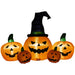 1.2m Inflatable Halloween Pumpkin Family | LED Lights and Weather-Resistant Polyester OUTSUNNY - Little and Giant Explorers Outsunny