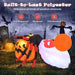 1.5m Inflatable Halloween Spider and Pumpkin | LED, Flashing Eyes and Rotating Light COSTWAY - Little and Giant Explorers Costway