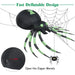 1.8m Halloween Inflatable Spider - Giant Design | LED Lights and Self-Inflating COSTWAY - Little and Giant Explorers Costway