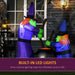 1.8m Halloween Inflatable Witches with Cauldron | LED Lights - Outdoor Decoration HOMCOM - Little and Giant Explorers HOMCOM
