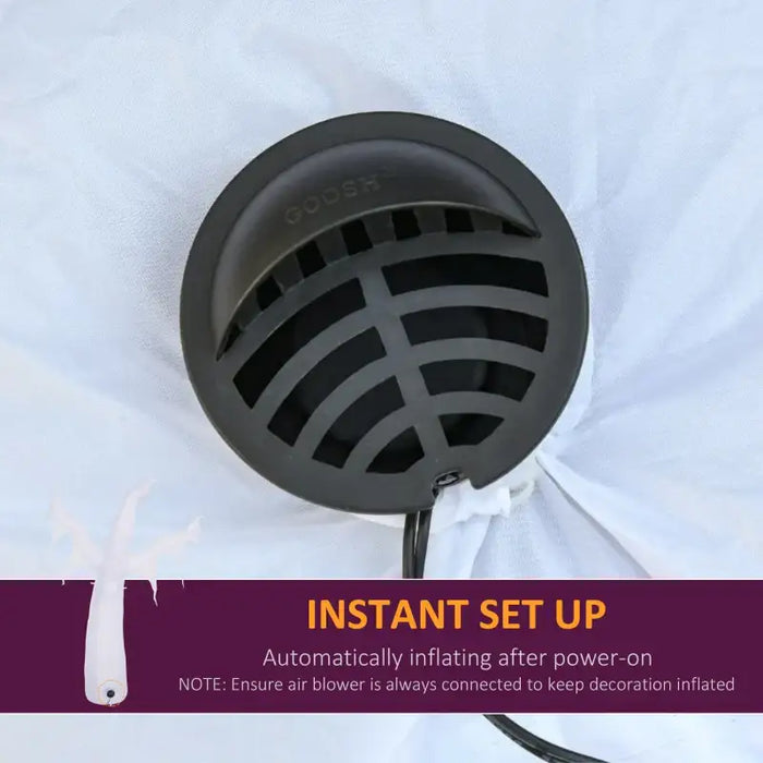 1.8m Inflatable Halloween Ghost | LED Lights - Indoor and Outdoor Decoration HOMCOM - Little and Giant Explorers HOMCOM