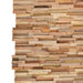 10 3D Wall Cladding Panels in Solid Teak Wood 1.08m² - Little and Giant Explorers vidaXL