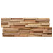 10 3D Wall Cladding Panels in Solid Teak Wood 1.08m² - Little and Giant Explorers vidaXL