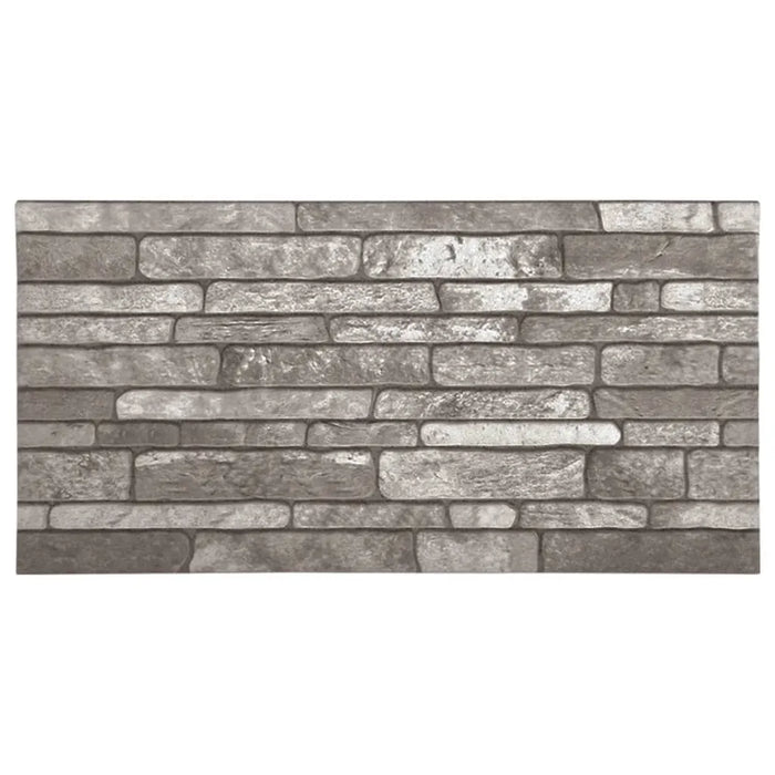 10 3D Wall Panels with Dark Grey Brick Design - Little and Giant Explorers vidaXL