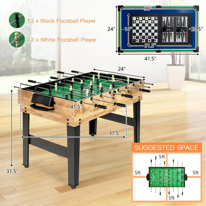 10-in-1 Multi-Game Table – Foosball, Pool and Table Tennis | COSTWAY - Little and Giant Explorers Costway