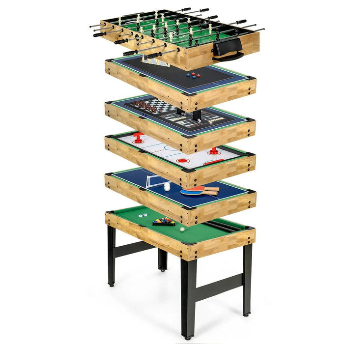 10-in-1 Multi-Game Table – Foosball, Pool and Table Tennis | COSTWAY - Little and Giant Explorers Costway