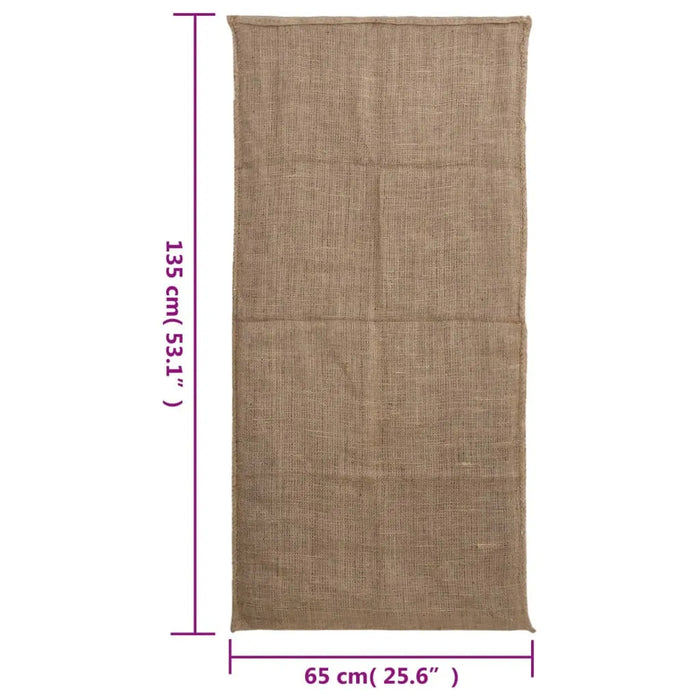 10 Jute Sacks (65 x 135cm) | 100% Jute 220 gsm - Little and Giant Explorers vidaXL