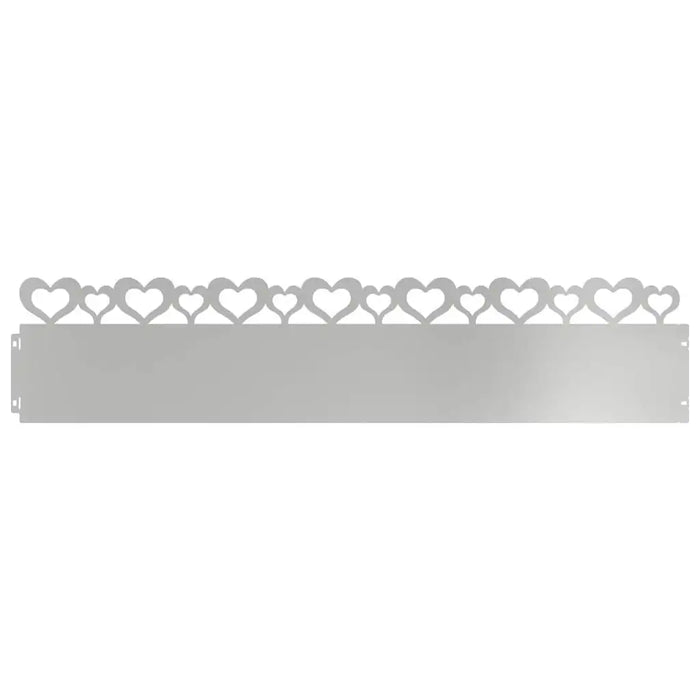 10-Piece Metal Lawn Edging - Modern Silver Design | Stainless Steel Garden Border Set VIDAXL - Little and Giant Explorers