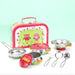 10-Piece Tin Kitchenware Set with Carry Case - Animals | Pretend Cooking Pots, Pans and Utensils SOKA® - Little and Giant Explorers SOKA Play Imagine Learn