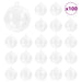 100-Piece Christmas Transparent Bauble Set – 10cm Clear Ornaments | Durable Plastic VIDAXL - Little and Giant Explorers vidaXL