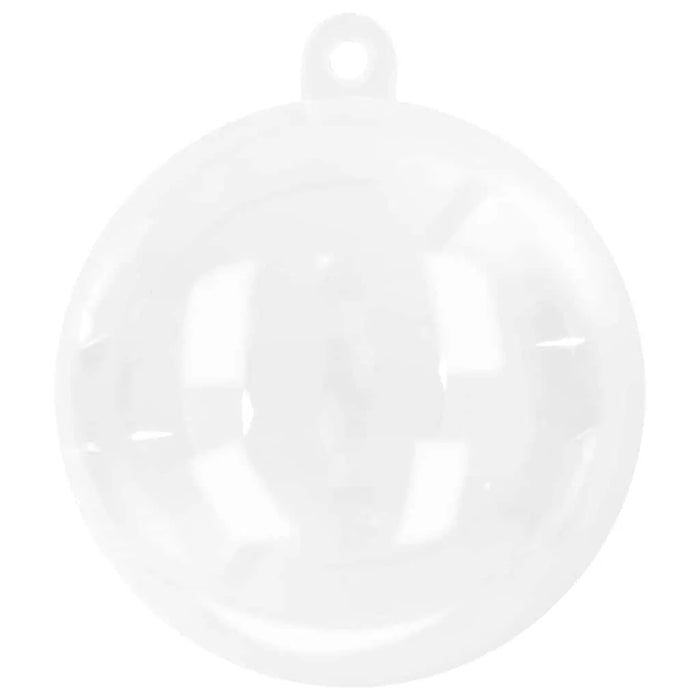 100-Piece Christmas Transparent Bauble Set – 10cm Clear Ornaments | Durable Plastic VIDAXL - Little and Giant Explorers vidaXL