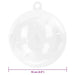 100-Piece Christmas Transparent Bauble Set – 10cm Clear Ornaments | Durable Plastic VIDAXL - Little and Giant Explorers vidaXL