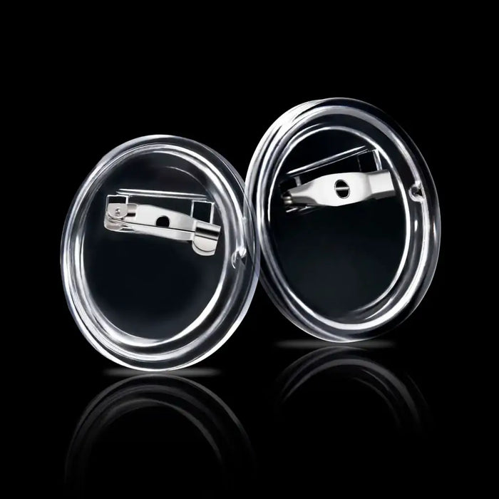 100 Sets of Clear Button Badge Kit 25mm – DIY Acrylic Pin Buttons | Snap-Together Design VIDAXL - Little and Giant Explorers vidaXL