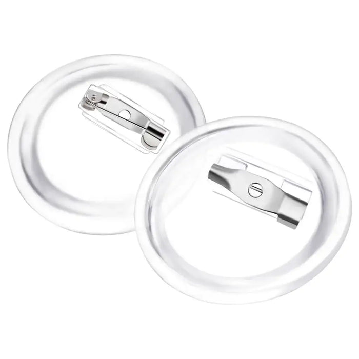 100 Sets of Clear Button Badge Kit 25mm – DIY Acrylic Pin Buttons | Snap-Together Design VIDAXL - Little and Giant Explorers vidaXL