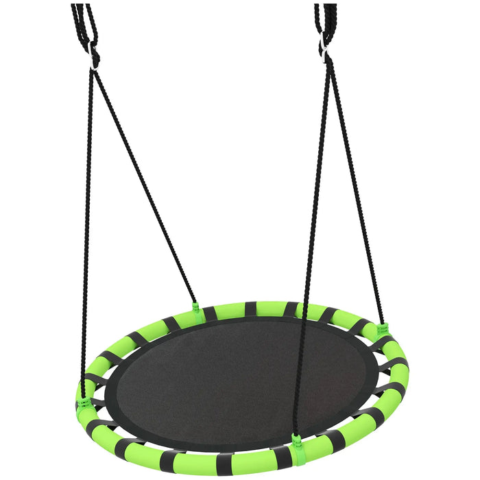 100cm Diameter Kid Nest Swing Seat in Green and Black - Little and Giant Explorers AIYAPLAY