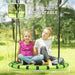 100cm Diameter Kid Nest Swing Seat in Green and Black - Little and Giant Explorers AIYAPLAY