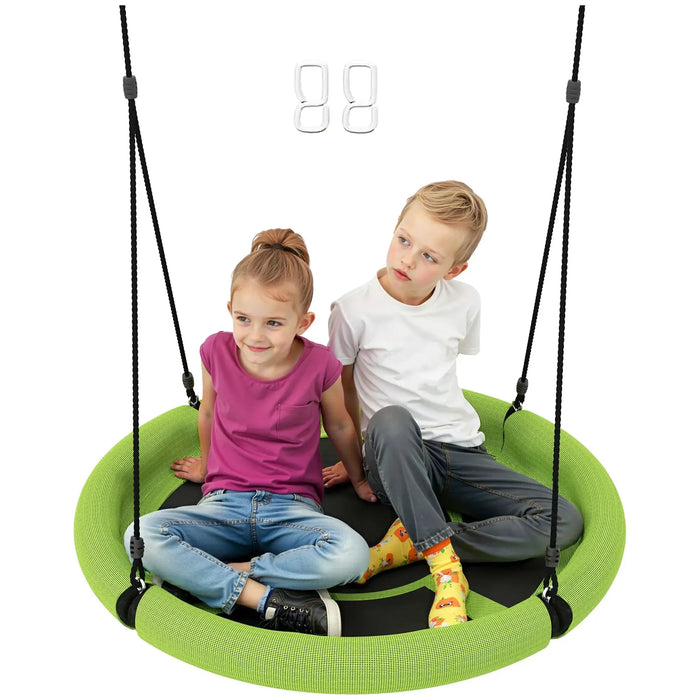 100cm Diameter Nest Swing Seat for Kids in Green - Little and Giant Explorers AIYAPLAY