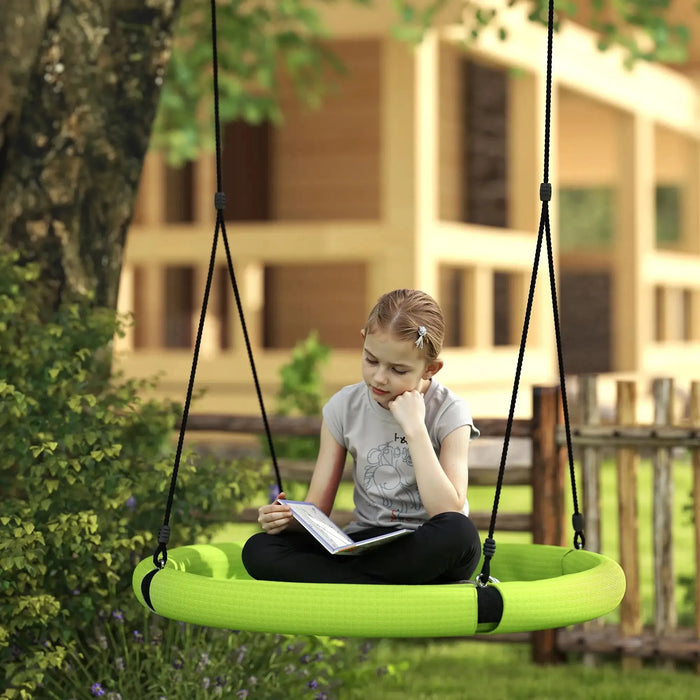 100cm Diameter Nest Swing Seat for Kids in Green - Little and Giant Explorers AIYAPLAY