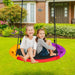 Saucer Swing Net Colourful Galvanised Steel Frame | 100cm Diameter with Pillow and Handles - Little and Giant Explorers Costway