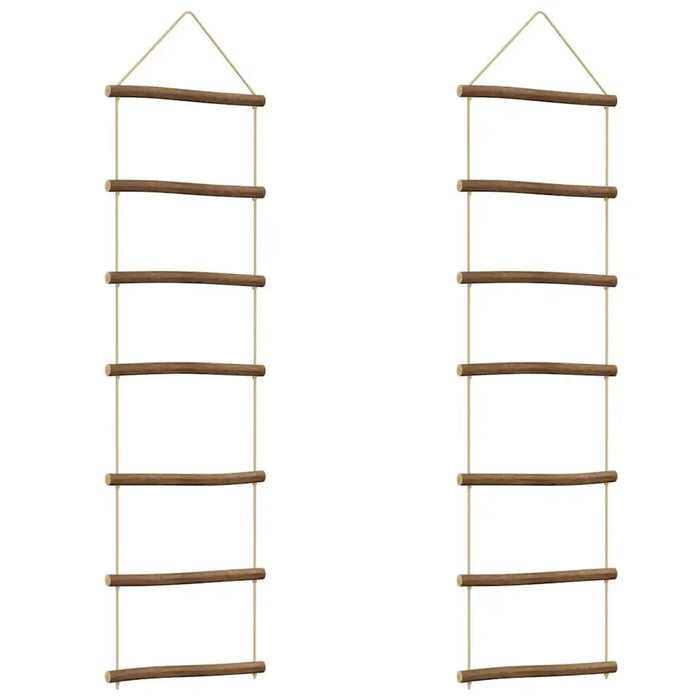 100cm Wooden Ladder-Shaped Wall Decorations (Set of 2) | Rustic Natural Branches VIDAXL - Little and Giant Explorers vidaXL