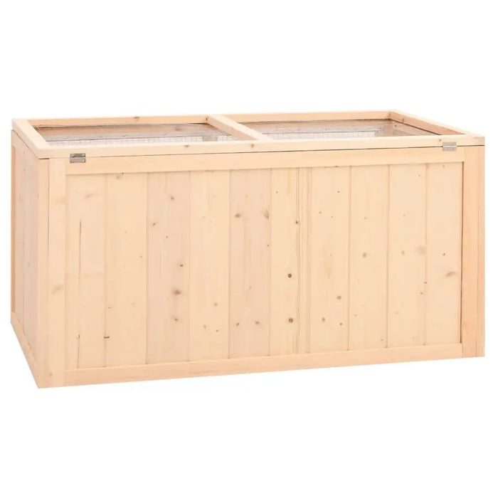 104cm Wooden Hamster Cage | Large Small Animal Enclosure - Mesh Roof and Pull-Out Tray VIDAXL - Little and Giant Explorers vidaXL