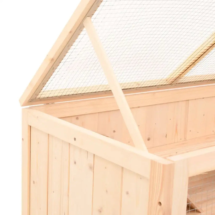 104cm Wooden Hamster Cage | Large Small Animal Enclosure - Mesh Roof and Pull-Out Tray VIDAXL - Little and Giant Explorers vidaXL