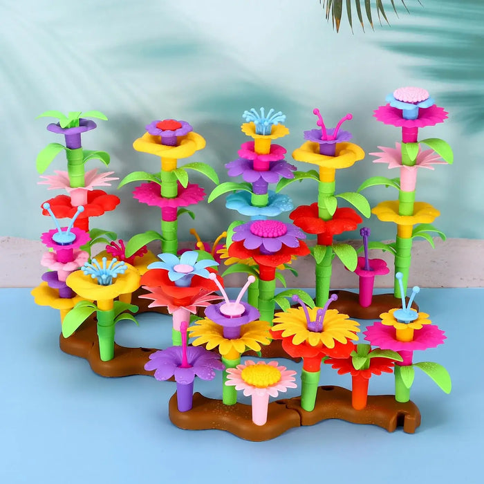 108-Piece Garden World Flower Building Set | Colourful Stacking Playset SOKA® - Little and Giant Explorers SOKA Play Imagine Learn