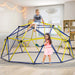 10FT Dome Climber with Swing | Ultimate Indoor/Outdoor Playground (Blue Edition) - Little and Giant Explorers Costway