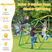 10FT Dome Climber with Swing | Ultimate Indoor/Outdoor Playground (Green Edition) - Little and Giant Explorers Costway