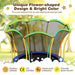 10FT Flower Shaped Trampoline with Galvanised Steel Frame in Yellow - Little and Giant Explorers Costway