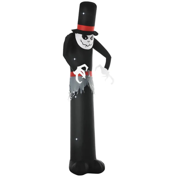 10FT Halloween Inflatable Tall Ghost with Built-In LEDs - Little and Giant Explorers Outsunny