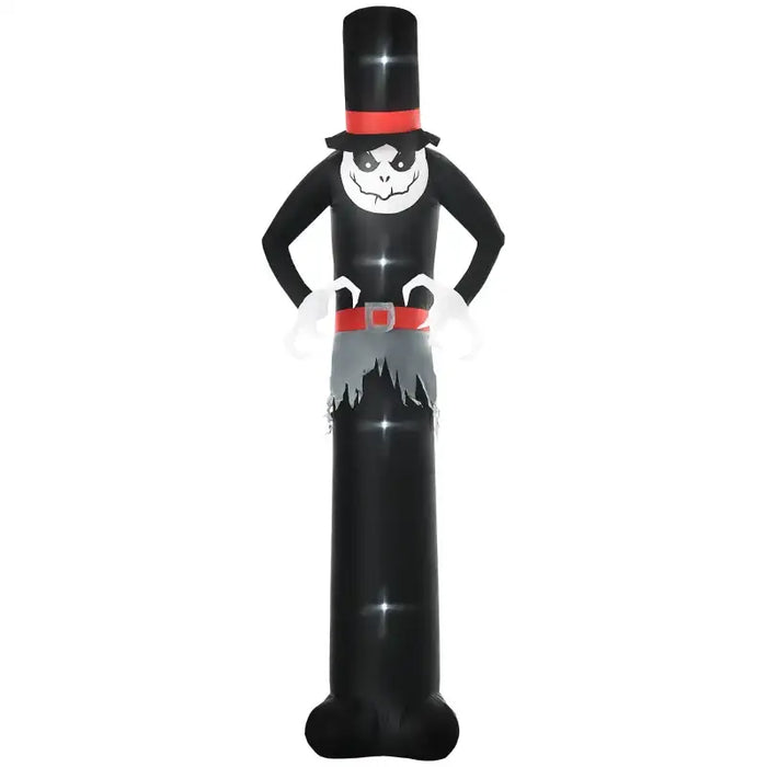 10ft Inflatable Halloween Skinny Ghost - LED Lights | Weather-Resistant Polyester OUTSUNNY - Little and Giant Explorers Outsunny