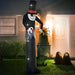 10ft Inflatable Halloween Skinny Ghost - LED Lights | Weather-Resistant Polyester OUTSUNNY - Little and Giant Explorers Outsunny