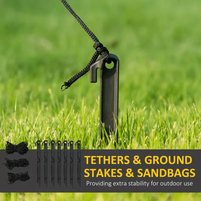 10ft Inflatable Halloween Skinny Ghost - LED Lights | Weather-Resistant Polyester OUTSUNNY - Little and Giant Explorers Outsunny