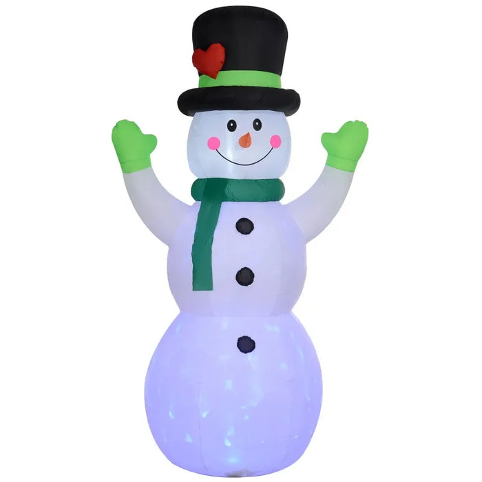 10FT Inflatable Snowman with Accessories - Little and Giant Explorers Outsunny