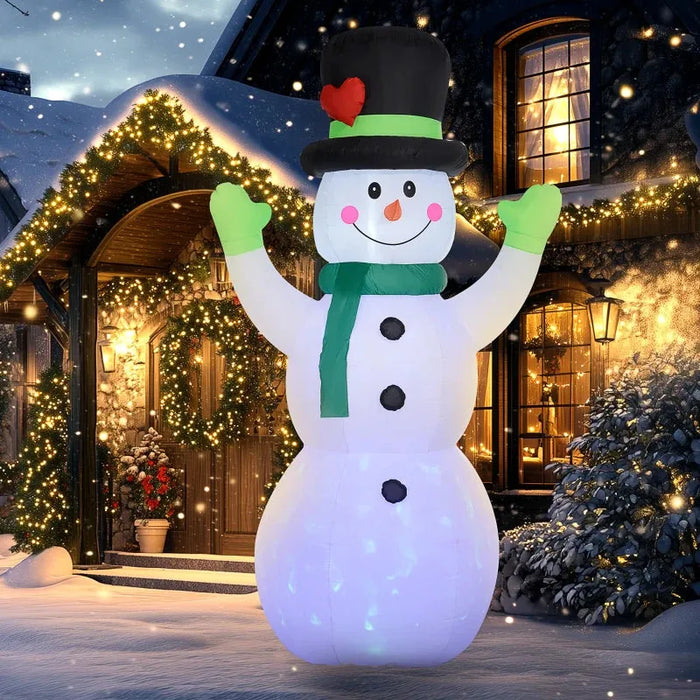 10FT Inflatable Snowman with Accessories - Little and Giant Explorers Outsunny