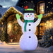 10FT Inflatable Snowman with Accessories - Little and Giant Explorers Outsunny