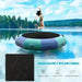 10FT Inflatable Water Trampoline with Electric Inflator - Little and Giant Explorers Costway