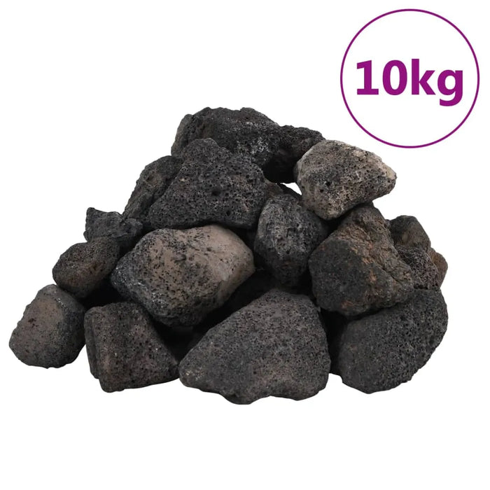 10kg Black Volcanic Lava Rocks – 5–8cm | Natural Aquarium and Garden Stones VIDAXL - Little and Giant Explorers