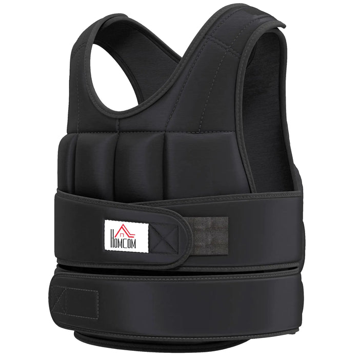 10kg Weighted Adjustable Running Vest with 38 Weight Bags - Little and Giant Explorers HOMCOM