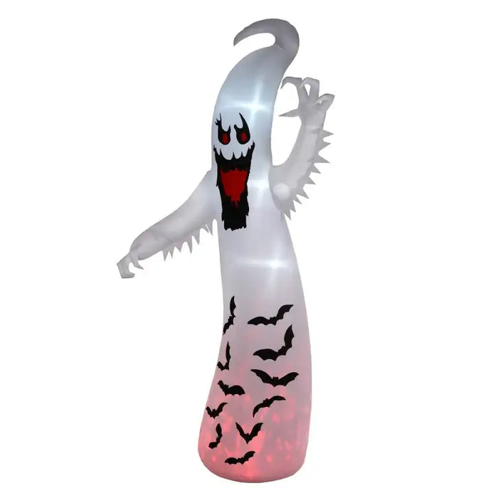 11.8ft Inflatable Halloween Ghost | 4 Inner Lights with Rotating Flame Effect OUTSUNNY - Little and Giant Explorers Outsunny