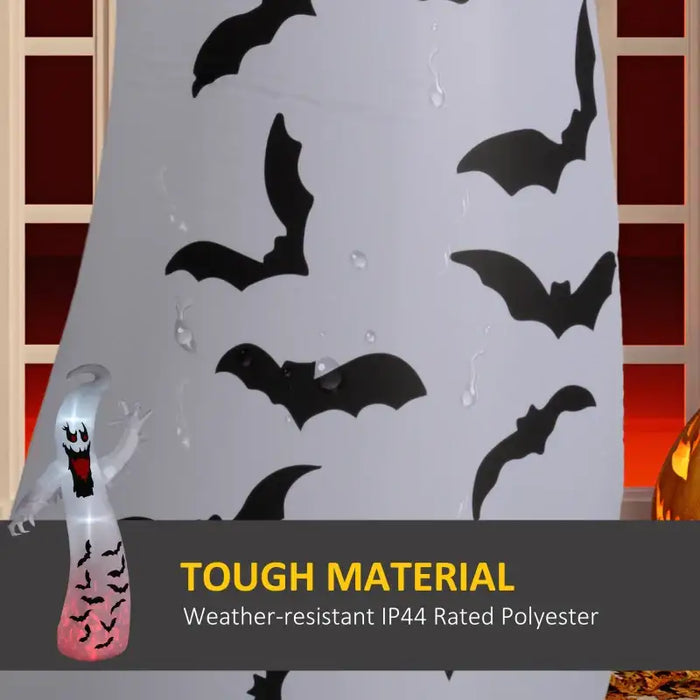 11.8ft Inflatable Halloween Ghost | 4 Inner Lights with Rotating Flame Effect OUTSUNNY - Little and Giant Explorers Outsunny