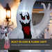 11.8FT Tall Halloween Inflatable Spooky Ghost with Build-In LEDs and Rotating Light - Little and Giant Explorers Outsunny