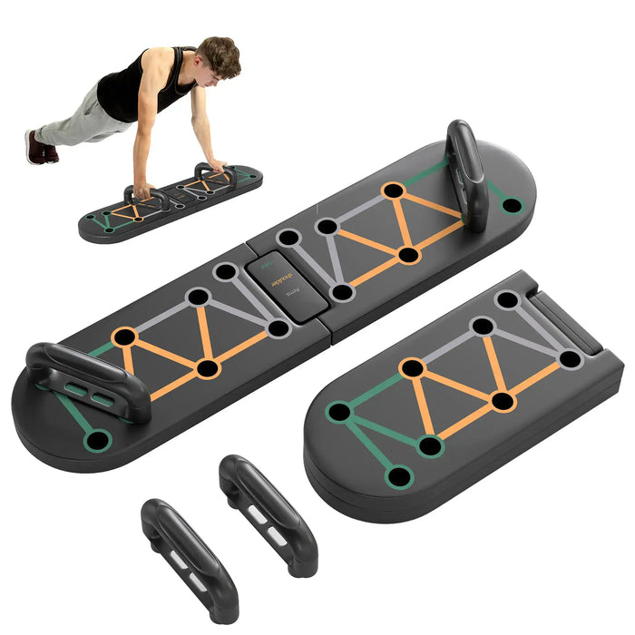 11-in-1 Portable Press Up Board | Chest Muscle Training - Little and Giant Explorers SPORTNOW