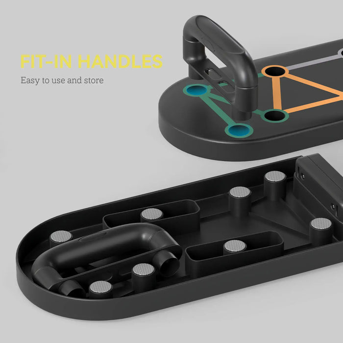 11-in-1 Portable Press Up Board | Chest Muscle Training - Little and Giant Explorers SPORTNOW