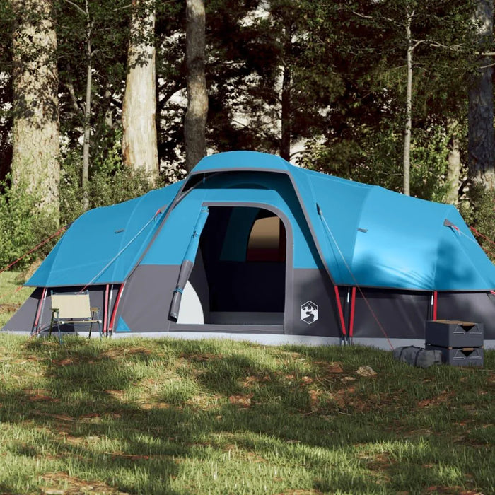 Waterproof Dome Family Tent in Blue (11 persons) - Little and Giant Explorers vidaXL