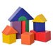 11-piece multi-coloured foam geometric shape set for educational learning and play